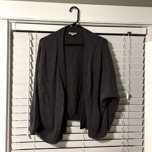 LOFT, Gray sweater shawl, like new
